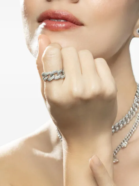SHAY Essential Link diamond ring Silver SR82404542