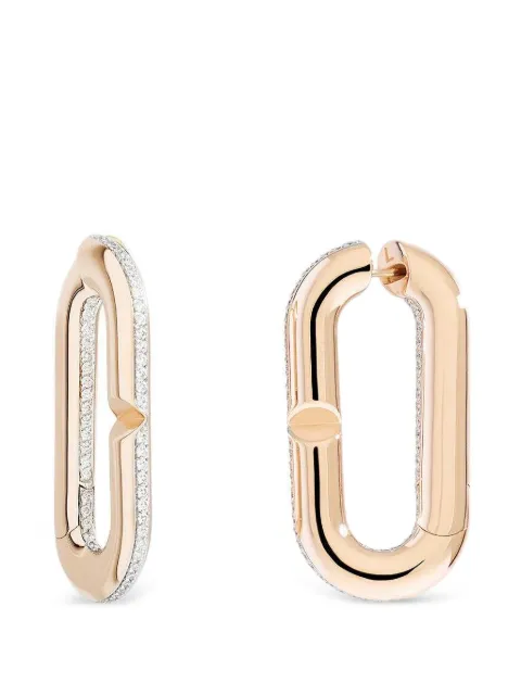 VHERNIER maxi Mon Jeu diamond earrings Pink 0G1832B0310
