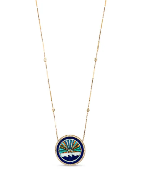 Jacquie Aiche Sunshine diamond and opal necklace Gold 00130431