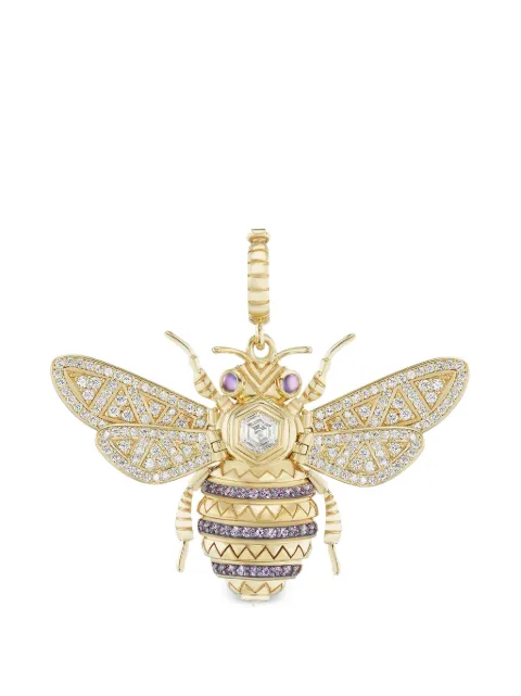 Harwell Godfrey Honey Bee diamond and amethyst bee pendant Gold PMNGRHBEEMJRP