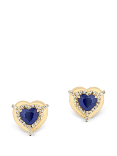 Goshwara G-One sapphire and diamond earrings Gold JE0698SAY