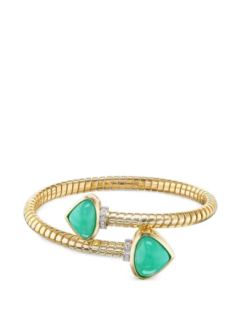 MARINA B Trisolina chrysoprase and diamond bracelet Gold BRTM08YDCHM