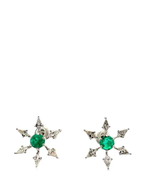 Arunashi Paraiba and diamond earrings Silver 2E000764BESXXX1