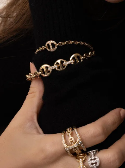 HOORSENBUHS ID diamond open-link bracelet Gold HB058DYGWD775