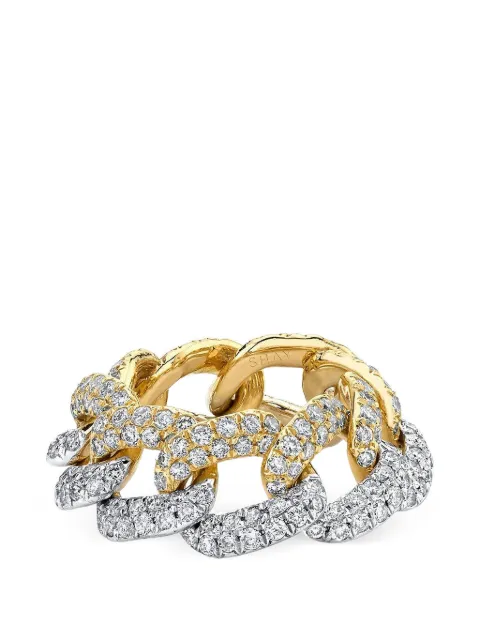 SHAY Essential link diamond ring Gold SR425