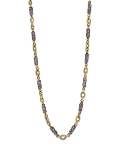 Sylva & Cie pink sapphire bullet chain necklace Gold N10868535