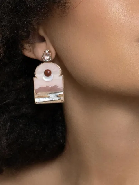 SILVIA FURMANOVICH morganite and pink opal earrings Pink BR77861