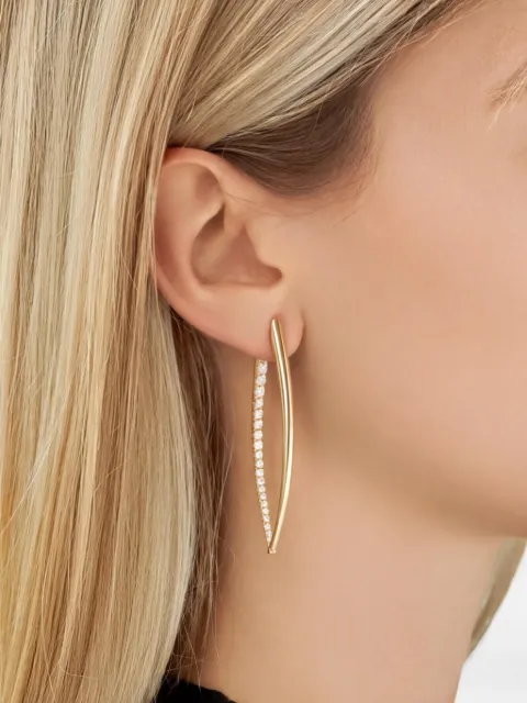 Melissa Kaye Cristina diamond earrings Gold E1824JY
