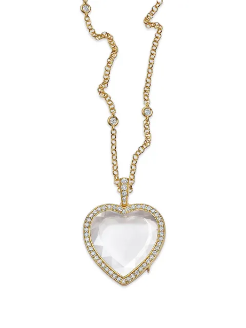 Loquet Heritage diamond locket necklace Gold SETEROSDN18Y