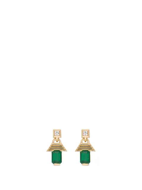 Azlee Escalier emerald and diamond earrings Gold E1213G18
