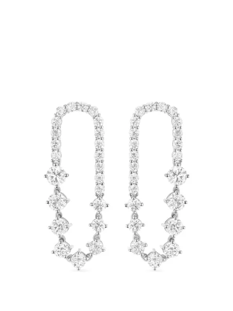 Melissa Kaye Stella Ellipse diamond earrings Silver E2413AW