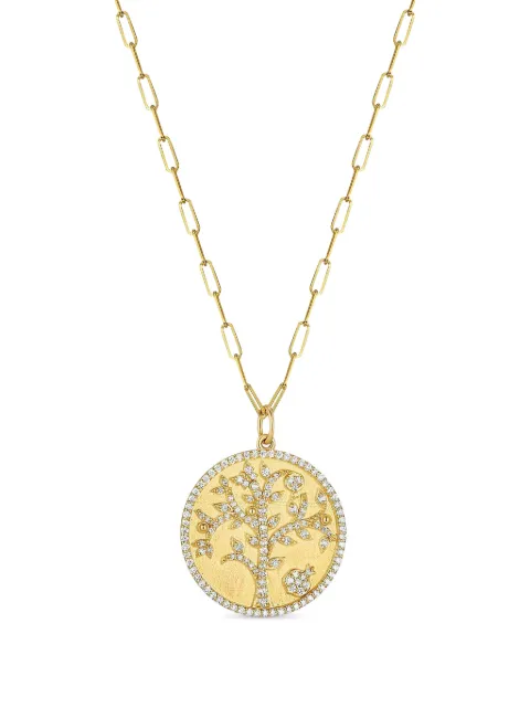 Tanya Farah Tree of Life diamond necklace Gold NTOL25DIHWLFBC18