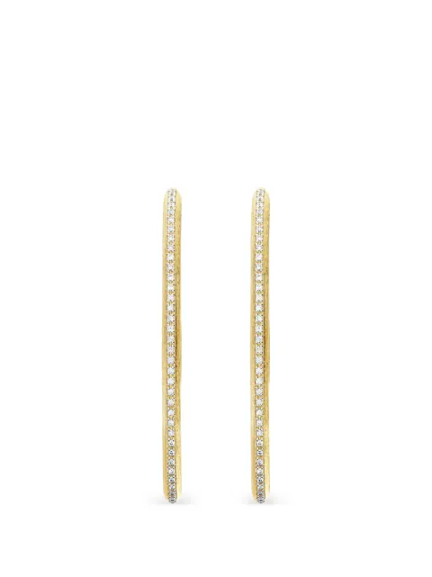 NANIS big Libera diamond hoop earrings Gold OS2604INGG