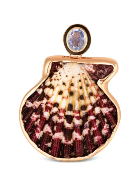 Dezso sapphire scallop pendant Gold WCMLOVSPO