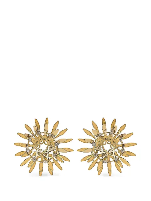 Carol Kauffmann Mandala diamond earrings Gold BRAM3D04