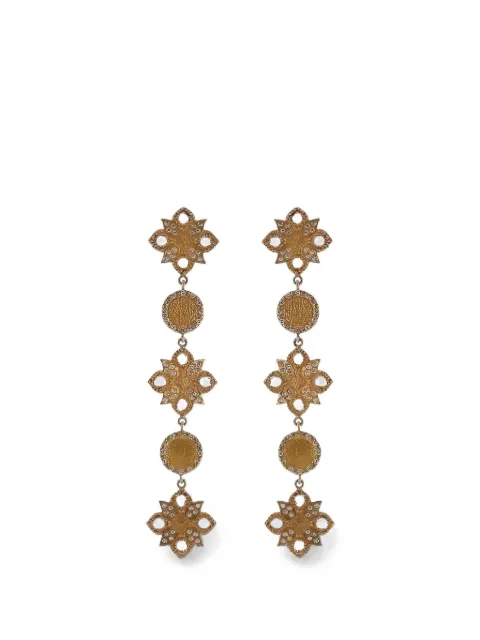 COOMI Trinetra diamond drop earrings Gold 11655