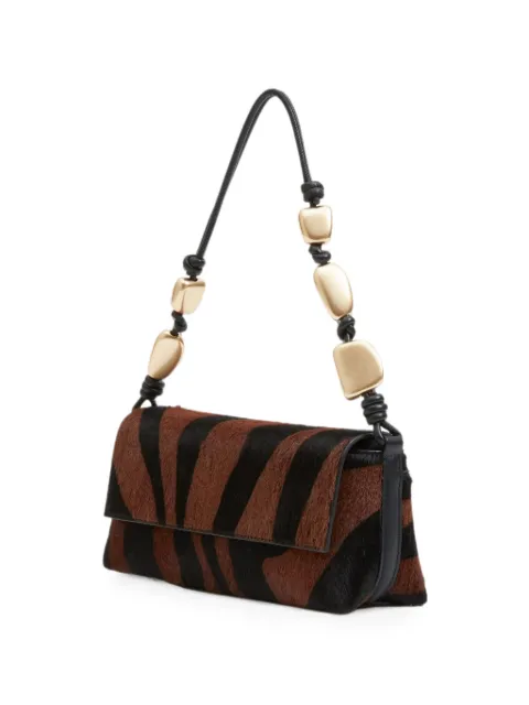 SIMKHAI Piedra pony hair shoulder bag Brown 526H477HRCCACAOMULTIGOLD