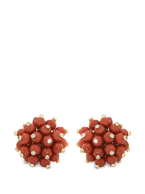 ALETTO BROTHERS Coral Bouquet diamond earrings Gold E0075