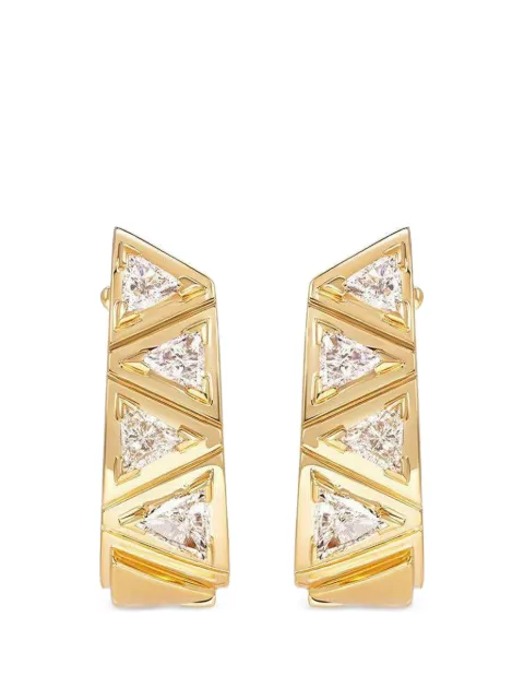 MARINA B Triangoli Danielle diamond earrings Gold EATRID01YD