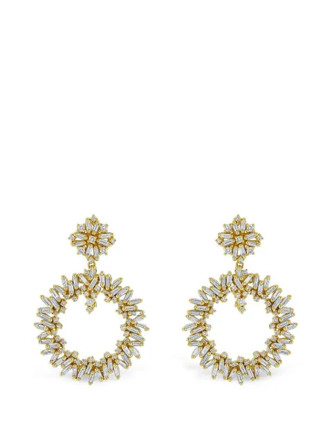 Suzanne Kalan diamond drop earrings Gold BAE983