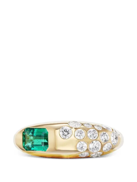 Uniform Object Dowry emerald and diamond ring Gold R28EC