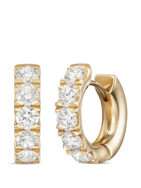 Melissa Kaye super Clara diamond hoop earrings Gold E2510AY