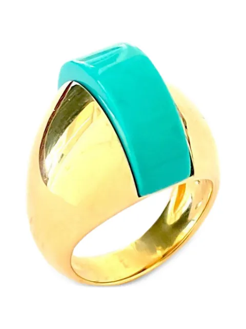 ALETTO BROTHERS Linea Alta turquoise ring Gold R0056S