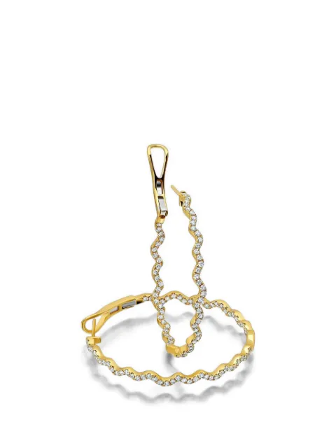 graziela Rio diamond hoop earrings Gold AME1024520