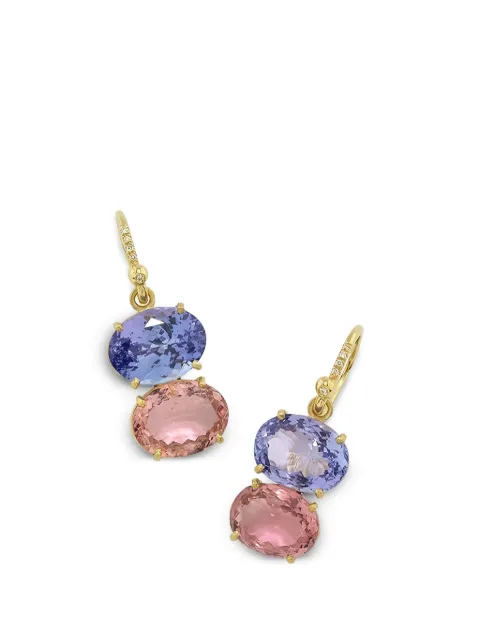Irene Neuwirth Gemmy Gem tanzanite and tourmaline earrings Gold EOKTZPT832X7