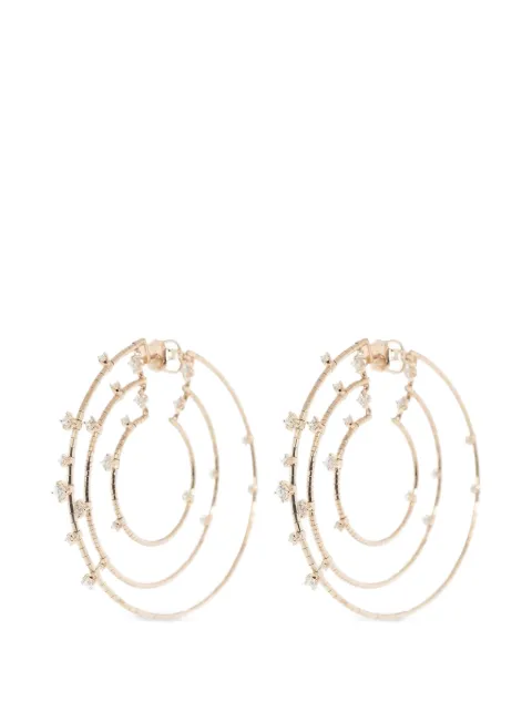 Mattia Cielo Rugiada diamond hoop earrings Pink LJWR398P