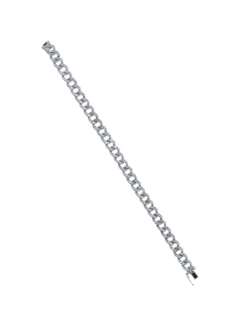ZYDO diamond cuban-link bracelet Silver NE541464396
