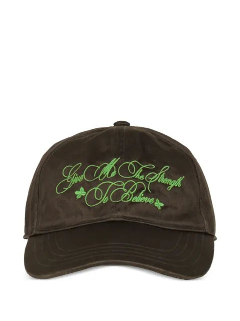 MASU embroidered logo-patch baseball cap Brown B26H9OJ001BRW