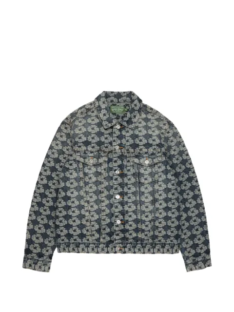 Denim Tears jacquard wreath denim jacket Blue DT924