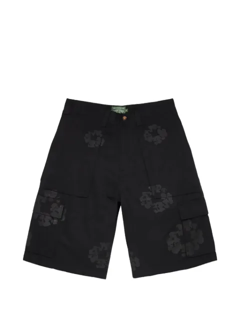 Denim Tears Mono Wreath cargo shorts Black DT923