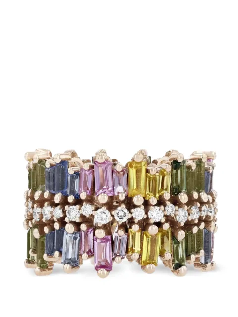 Suzanne Kalan Sansa sapphire ring Pink BAR798RG