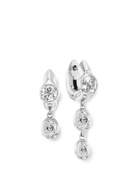 Uniform Object diamond earrings Silver E42PRODWHITE