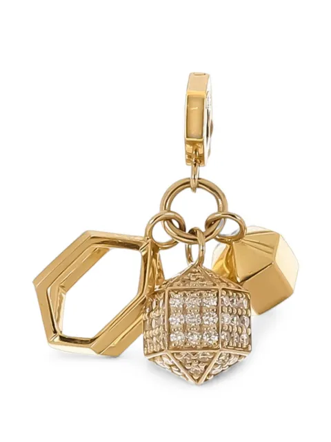 Cadar multi charm necklace pendent Gold HYCHGY002DW
