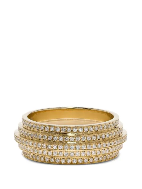 Azlee Stair Case diamond ring Gold R797G187