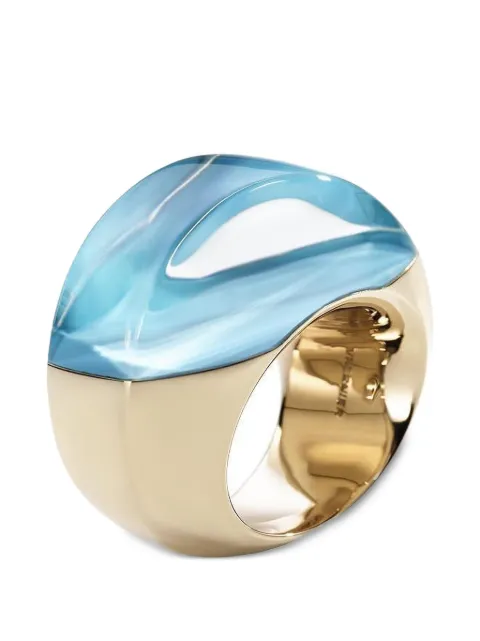 VHERNIER Aladino turquoise and rock crystal ring Pink VH0N1506A0202