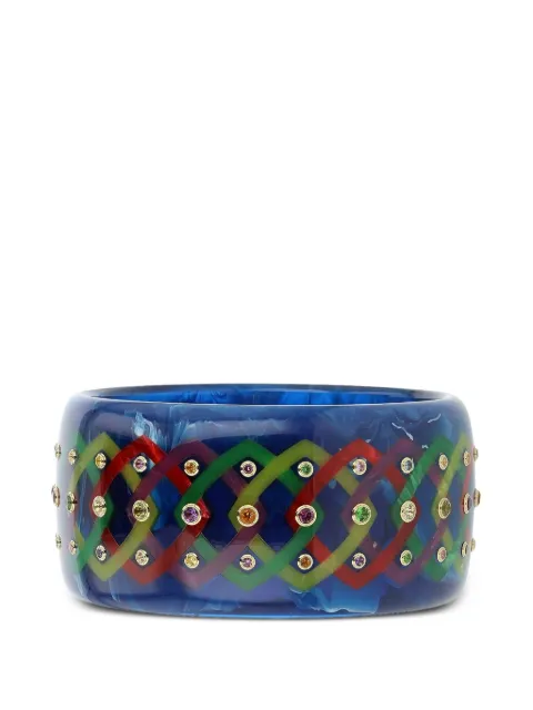 Mark Davis Lattice multi gems bangle Blue 41251390