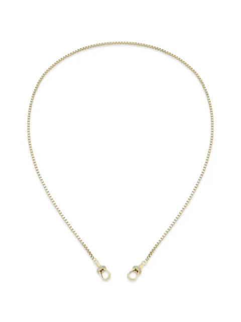 Loraida Iridescent diamond chain necklace Gold BCN89878