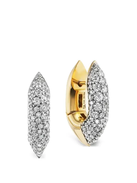 Uniform Object Shard Huggies earrings Gold E52PROD