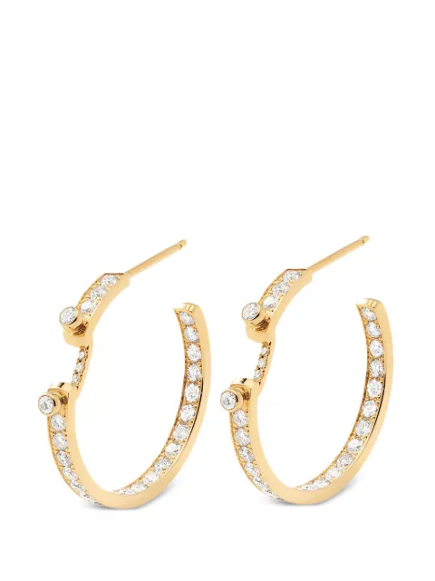 Nouvel Heritage Eternity Tuxedo Mood diamond hoop earrings Gold NH41018Y000