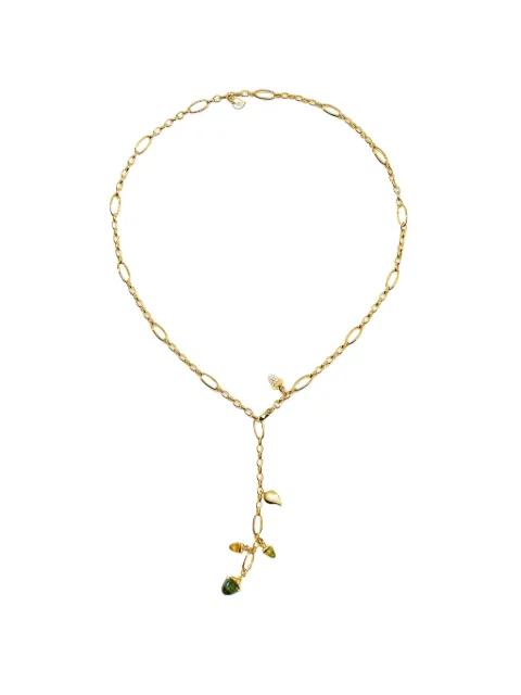 TAMARA COMOLLI Mikado Rainforest multi-stone necklace Gold NMDEL51RFPYG
