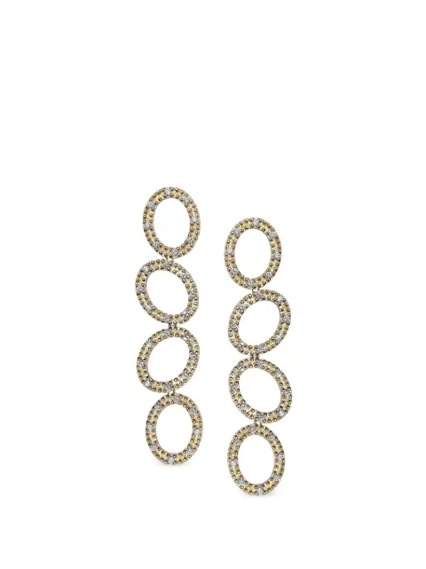 COOMI diamond paisley-engraved earrings Gold 12340