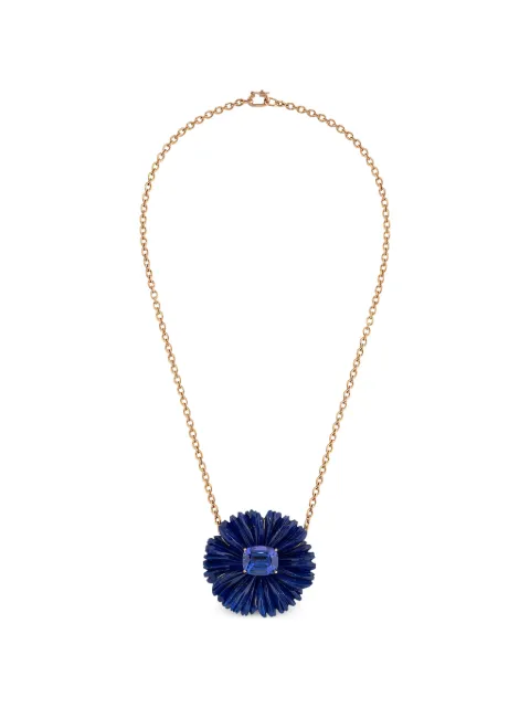 Irene Neuwirth lapis and tanzanite flower necklace Pink NOKLPTZ1011SF