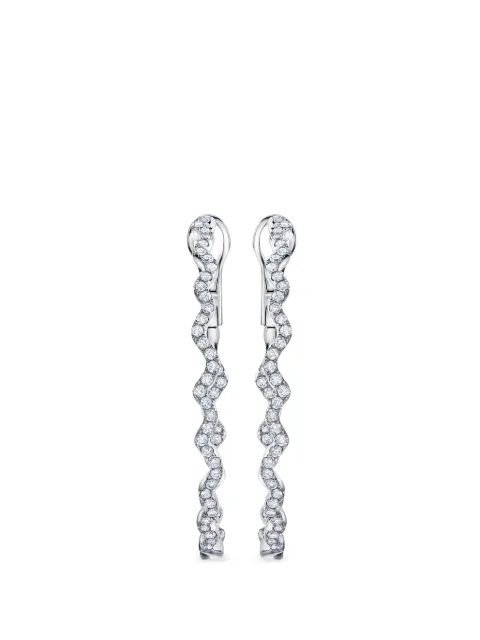 graziela Rio diamond hoop earrings Silver AME1024520