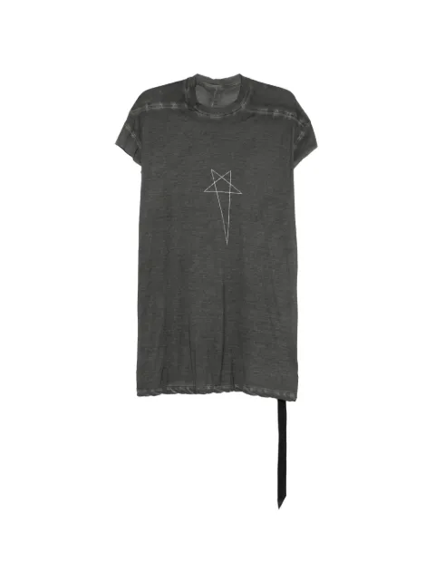 Rick Owens DRKSHDW Jumbo SL Pentagram-print cap-sleeve T-shirt Black DU02F6167BHDEP4