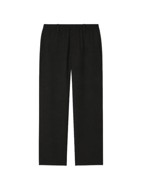 RETORI drawstring flannel trousers Black 02MFAPA005LU08