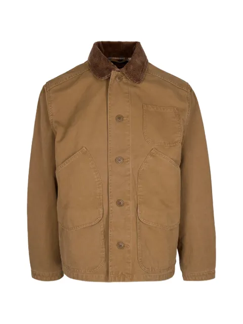Filson corduroy-collar patch-pocket jacket Brown FMCPS0138W1031353